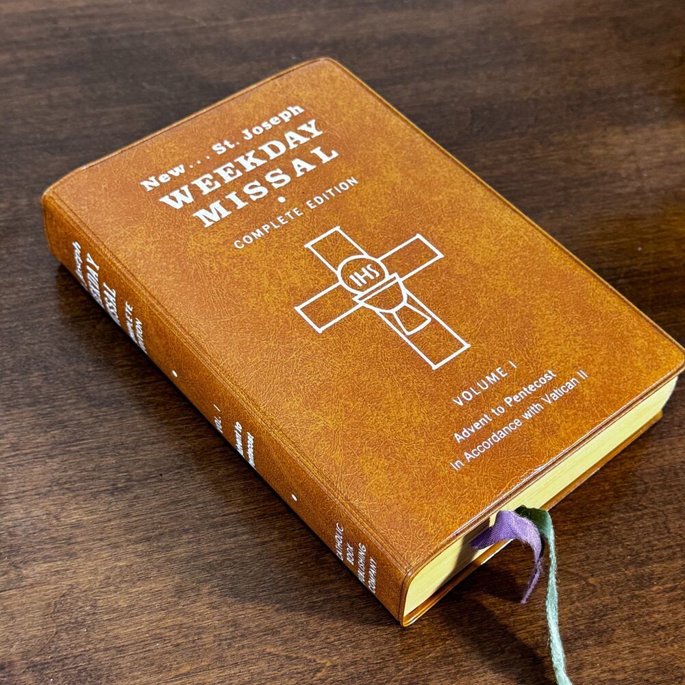 Vintage 1975 St Joseph Weekday Missal Complete Edition Volume One